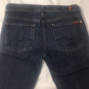 7 For all mankind seven jeans dark flare size 28
